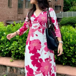 City Blossom – Floral Straight Kurta